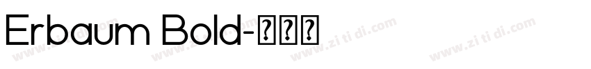 Erbaum Bold字体转换
